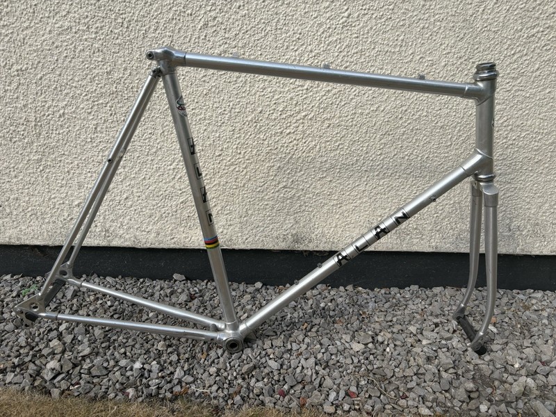 Alan Record Silver Bike Frame