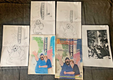 Original Cartoon Drawing Chris Browne / Mike Peters DREW EACH OTHER Signed OOAK