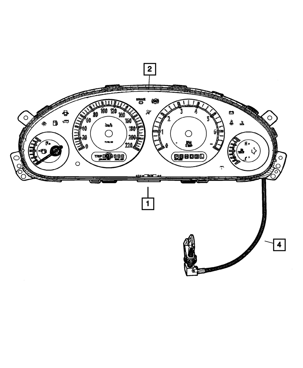 Genuine Mopar Instrument Panel Cluster 4685952AB