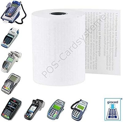 50 EC-Cash Thermorollen 57mm x 40mm für EC-Gerät Ingenico ICT 220, IWL 250, V