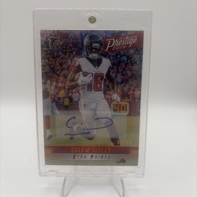 2019 Prestige Xtra Point Veteran Auto Calvin Ridley #/10 SSP Rare Falcons