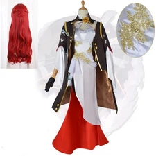 Himeko Cosplay Game Honkai Star Rail Costume Himeko Wig Dress Full Set