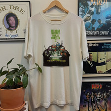 1992 Teenage Mutant Ninja Turtle II Promo Aged T-Shirt White XL