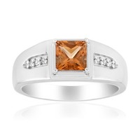 Cavill Damenring Sterlingsilber 0,65Ct Topas Quadrat Prinzessschliff