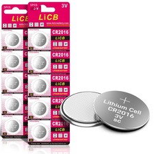 LiCB CR2016 3V Lithium Battery 10-Pack 10 Count Pack of 1 