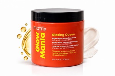 Matrix Glow Mania Glazing Queen Hair Mask 16.9 fl oz 500ml Super Gloss