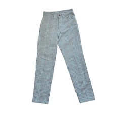 Vintage 70s Levi  s Sta-Prest Plaid Straight Leg Pants XXS