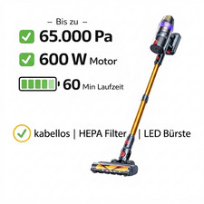 NEUES MODELL Stiel- Hand- Akku- Staubsauger Dyson Alternative Beutelloser V10