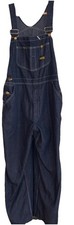 Men  s Vintage Size 42/30 Navy Blue Embroidered Toughskins Union Made Overalls