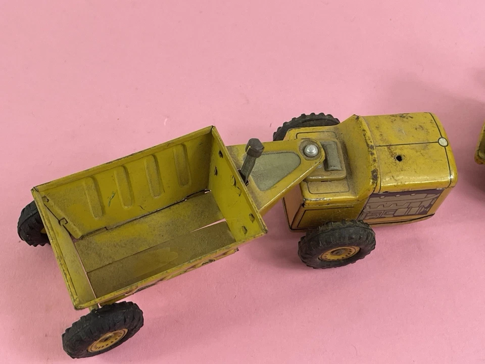 Niveladora de carretera y topadora eléctrica Marx Mar Line RIley hojalata de fricción juguetes batería Foto 4 de 4