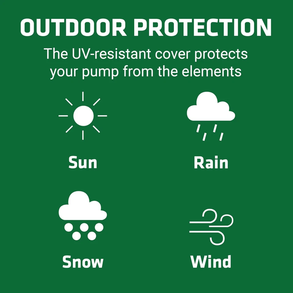 Cubierta de bomba sobre el suelo PumpHaus, resistente a los rayos UV, a prueba de óxido, amortiguación de sonido E... Foto 4 de 4