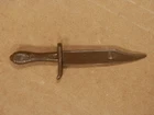 Vintage 1960s Marx Toys Johnny West Brown BOWIE KNIFE Weapon Accessory