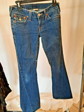 True Religion Women's Blue Joey Medium Wash Denim Bootcut Leg Jeans Size 27