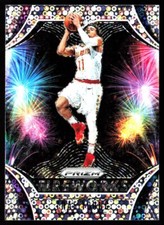 2019 Panini Prizm Trae Young Fireworks Fastbreak Silver Disco