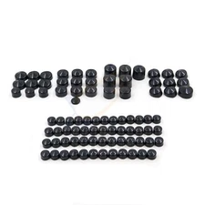 86 Pieces Black Engine & Misc Bolt Nuts Caps For 1999-2005 HARLEY Dyna