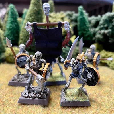 Skeleton Warriors 5 Painted Miniatures Undead Tomb Kings | eBay