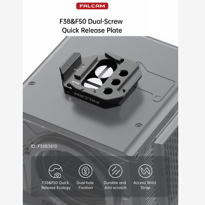 FALCAM F38B3810 F38 F50 Dual-Screw Quick Release Plate with 1/4'' to 3/8'' Screw