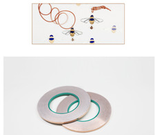 50m Copper Foil Tape Mosaic Stained Colored Glass Welding Craft Width 6mm