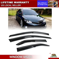 For 2012-2017 Toyota Camry JDM 3D Wavy Mugen Style Window Visors Rain Guards