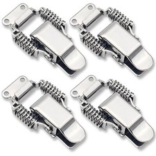 Draw Latch Toggle Catch 2-1/4" Stainless Steel Spring Load Clamp, 4 Pack