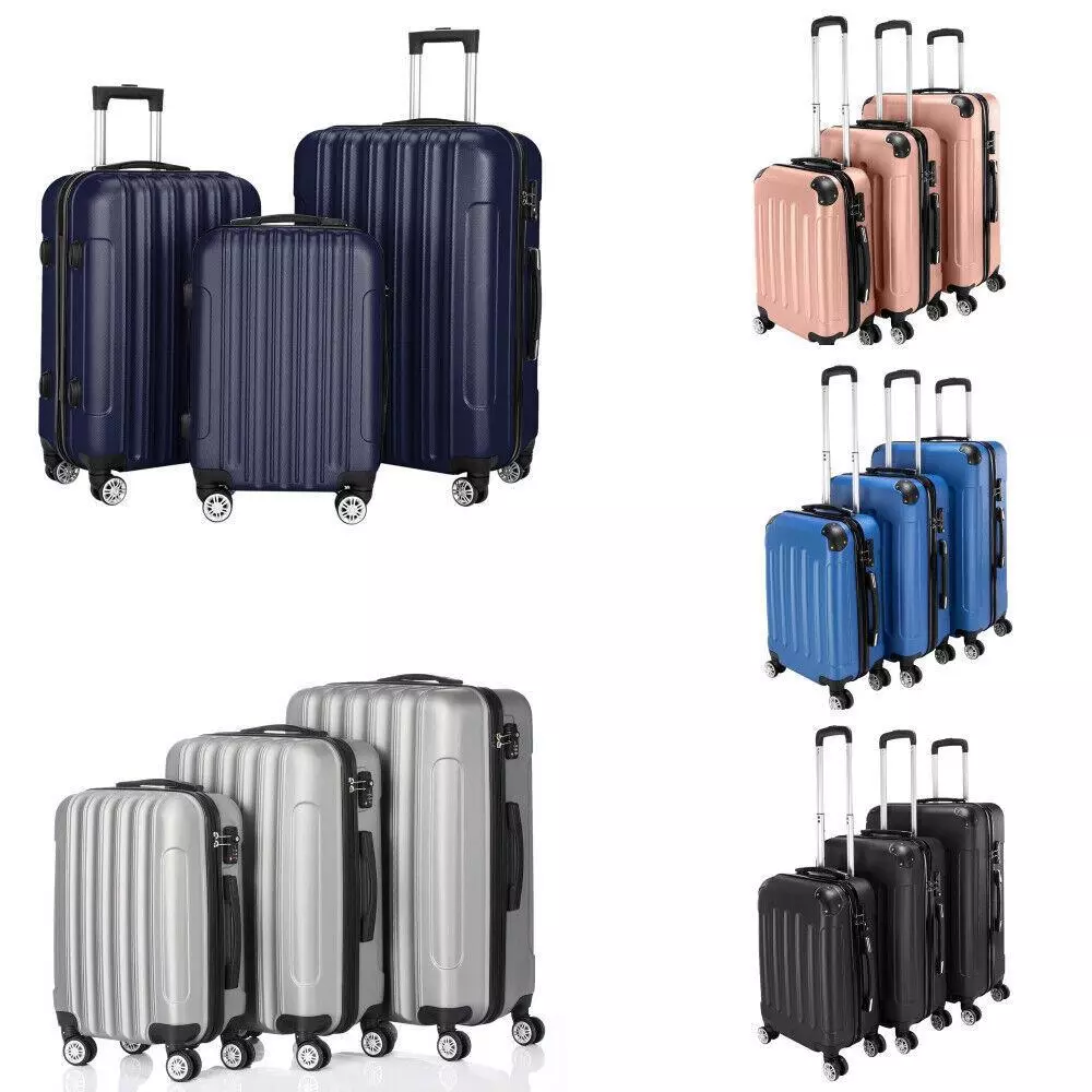 Ensemble de 3 valises Bagages de voyage Valise roulettes tui
