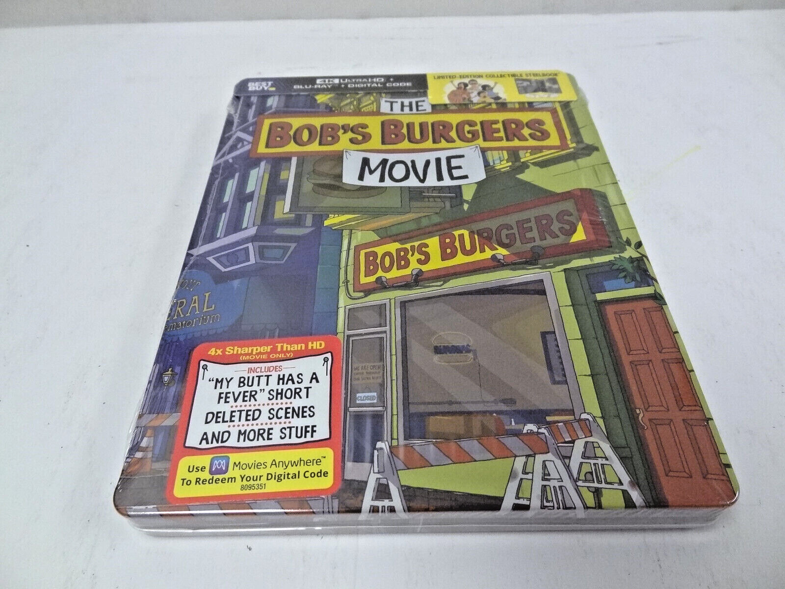 The Bob's Burgers Movie 4K Ultra HD BluRay Collectible Steelbook NEW