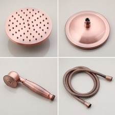 Antique Red Copper Shower Head Shower Arm Hand Shower Head Bracket Shower Hose