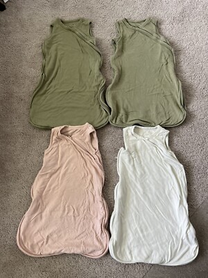 Lot 4 Goumi Kids Baby Sleep Sack 0-6 Months Green Pink White Zip