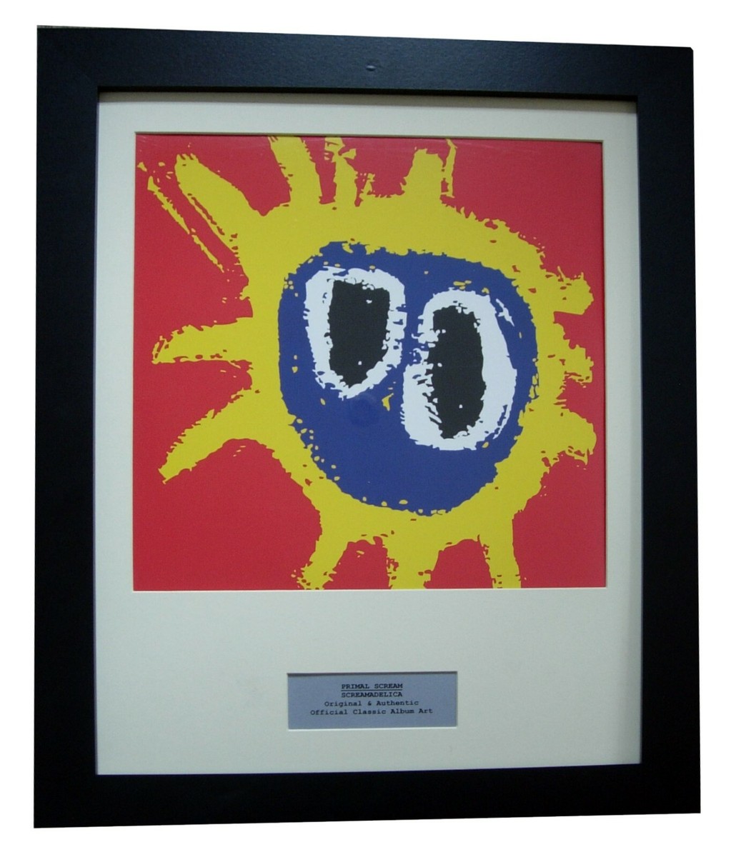 Primal Scream – Screamadelica UK Orig. PRIMAL SCREAM+SCREAMADELICA+Album+LP+Art+GALLERY QUALITY FRAMED+