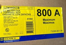 EZM3800TB Square D 800 Amp 208/120V Meter Main Tap Box New