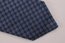 Altea Neck Tie NWT Blue and White Plaid Silk Blend
