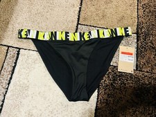 NWT Nike Icon Black Cheeky Bikini Bottoms Only  Women  s Size L
