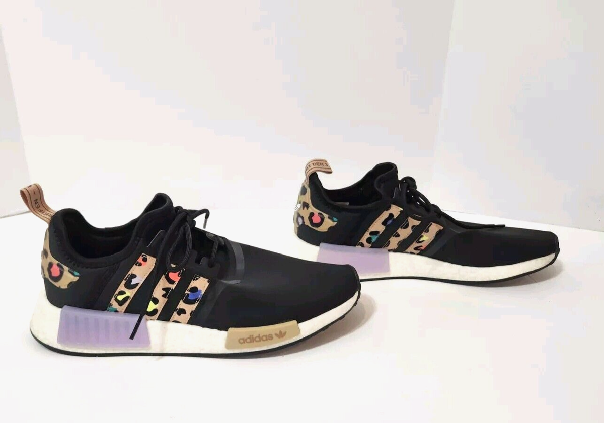 Adidas NMD R1 H00670 Black Leopard Athletic Shoes Women's Sz 11 M- Display  Pair | eBay