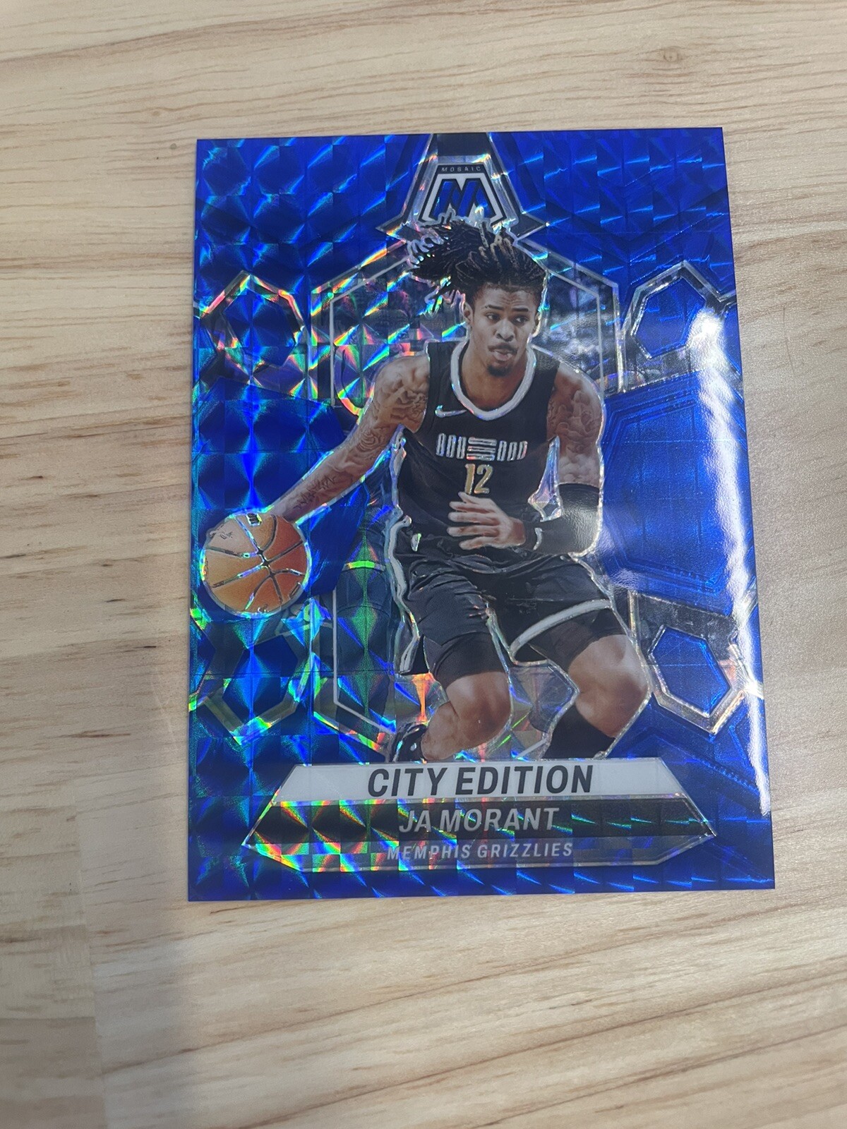 Ja Morant 2023-24 Panini Mosaic /199 Base City Edition Mosaic Blue #288