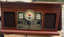 Victrola VTA-204B-MAH Bluetooth Stereo Audio System - Mahogany