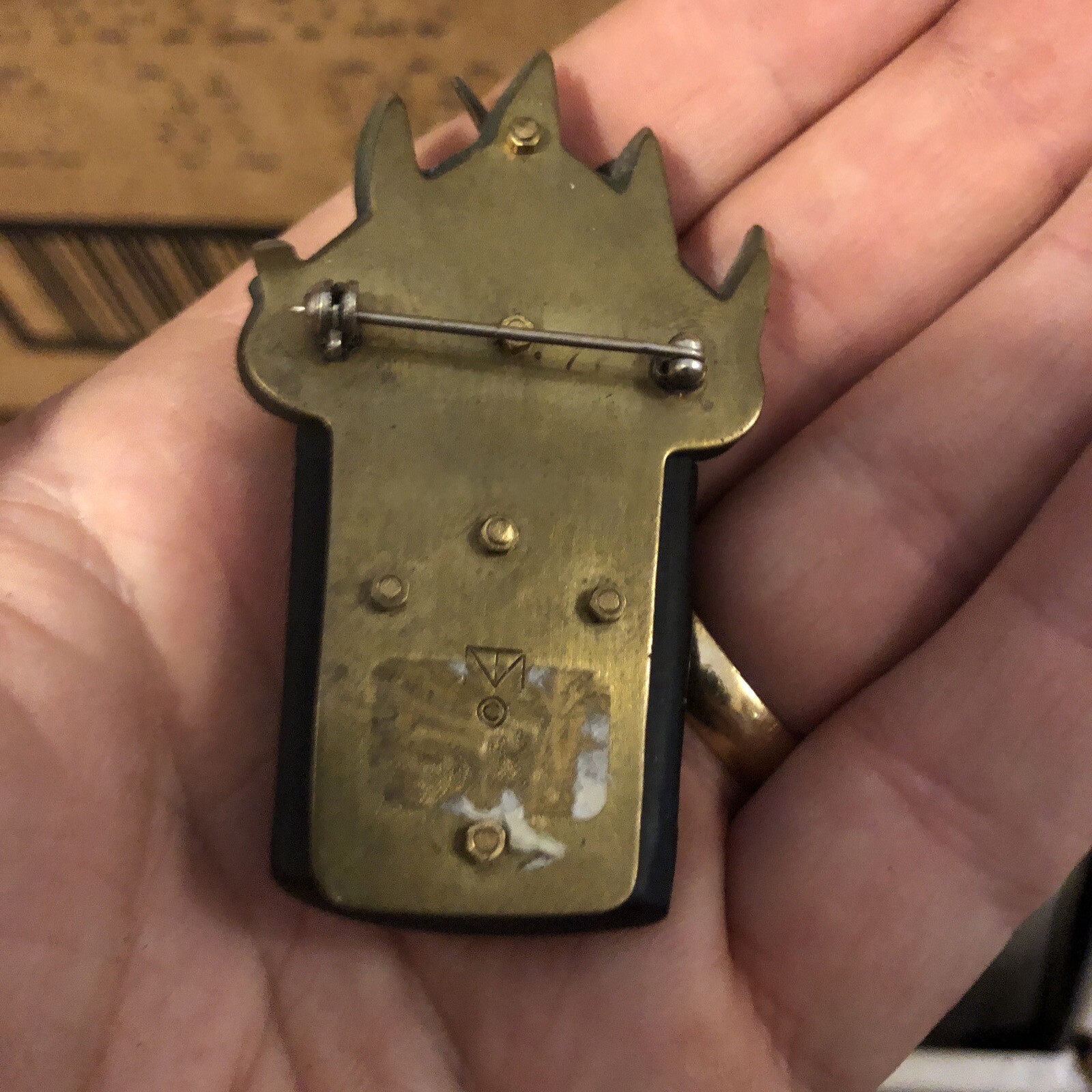 Thomas Mann Techno Romantic Collage Sculpture Pin… - image 2