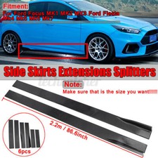 86.6''  NERO MINIGONNE LATERALI SOTTOPORTA Per Ford Focus RS ST Fiesta Mondeo