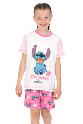 Disney Lilo And Stitch Pyjama Court Pour Fille De 5 à 15 Ans