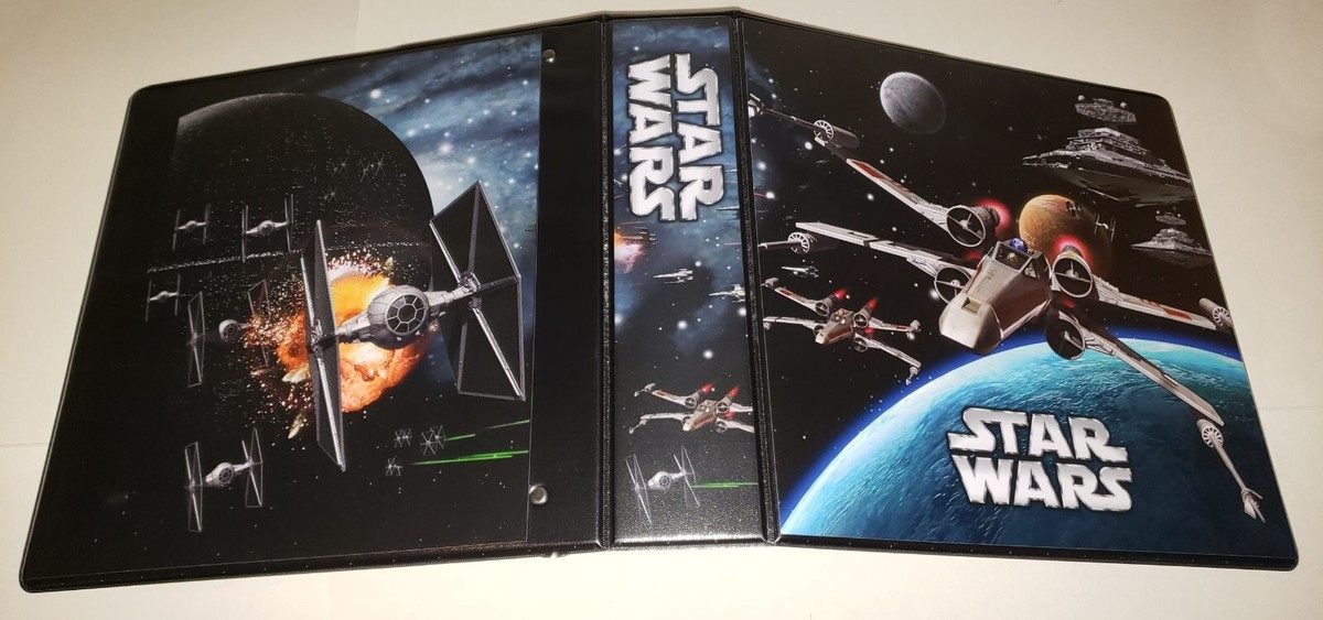 STAR WARS Custom 3-Ring Binder Photo Trading Card Album (X-Wing/Tie Fighter art) | eBay STAR WARS Custom 3-Ring Binder Photo Trading Card Album (X-Wing/Tie Fighter art) | eBay