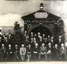 Large Group Photo Basel Switzerland Conference Convention Stamped 14th June 1948