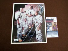 FRANK BORMAN APOLLO 8 NASA ASTRONAUT GEMINI SIGNED AUTO COLOR 8 X 10 PHOTO JSA  