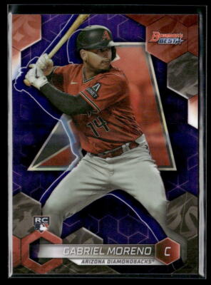Gabriel Moreno #'d /250 RC - 2023 Bowman's Best Purple Refractor Rookie SP