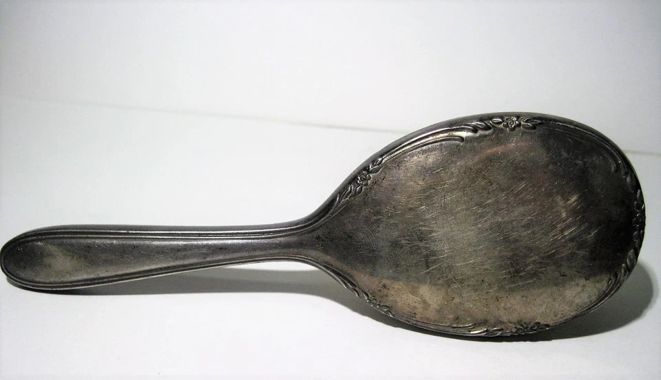 Vintage Lunt Co. Sterling Silver 6" Childs Hair Brush - White Bristle Foto 3 de 4