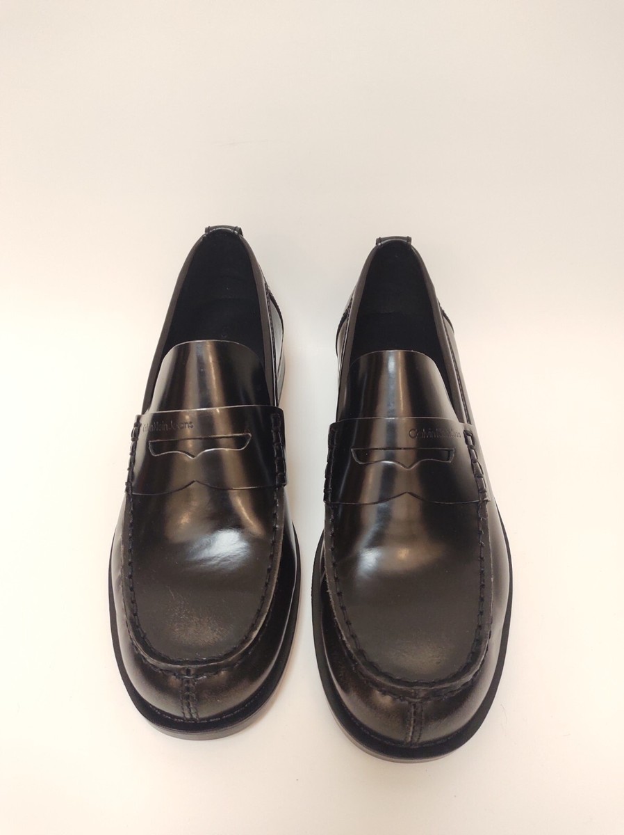 Mens Calvin Klein Yonah Black Penny Loafers 71ChhFMEGWS._AC_UY900_.jpg main image 3