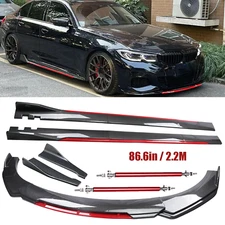 Front Bumper Lip Spoiler Body Kit Carbon Fiber For 04-2021 Mazda 2 3 5 Extension
