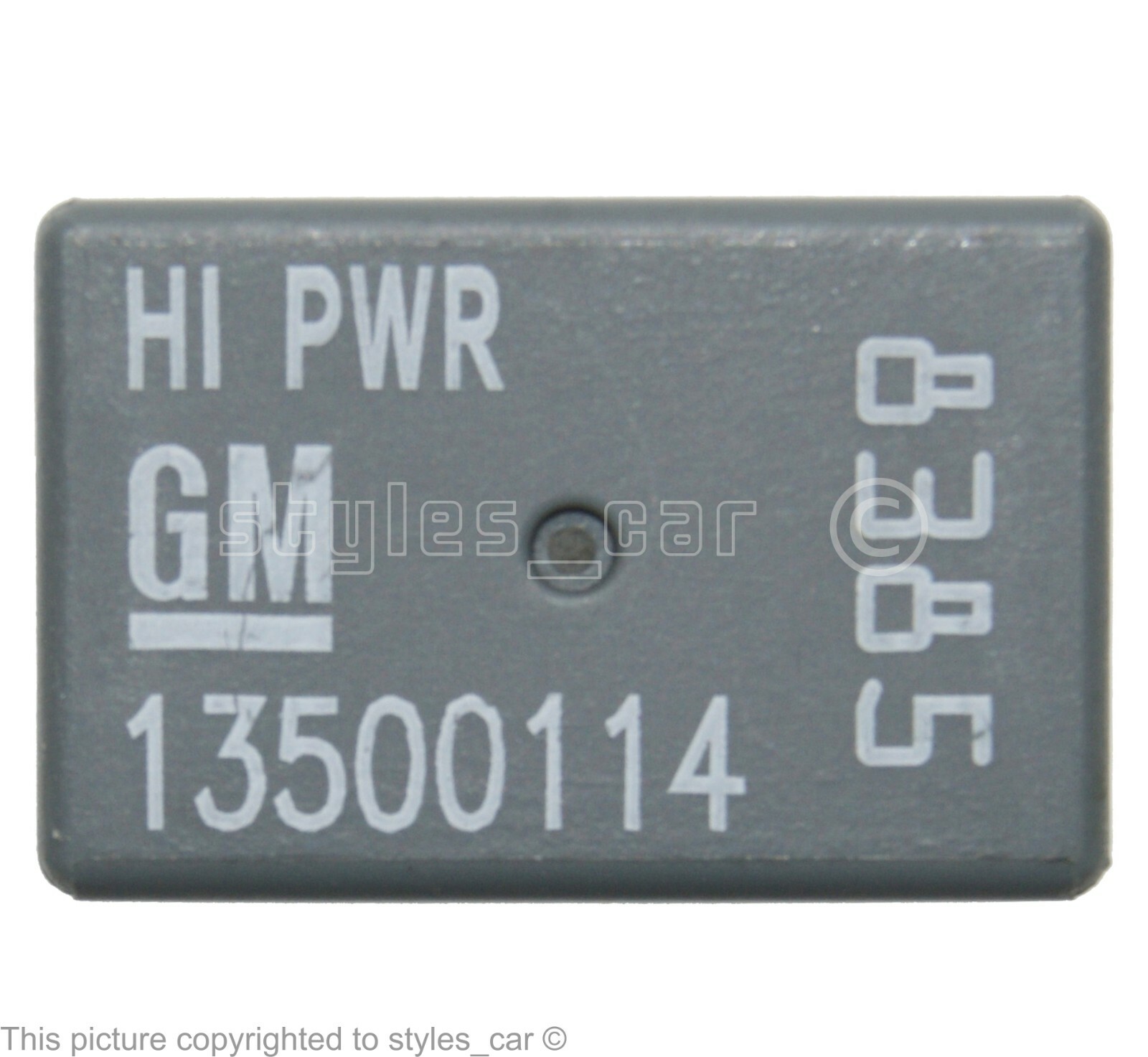 GM 13500114 Vauxhall Opel & Chevrolet (2005-2019) Hi Power 4-Pin Grey Relay  8385