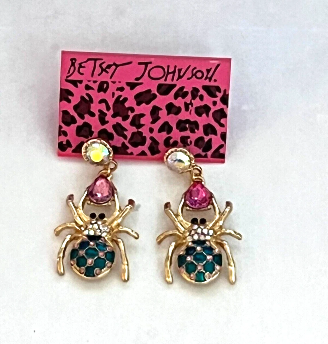 Betsey johnson sale spider earrings