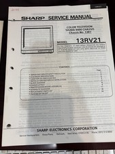 ORIG. SHARP 13RV21 Repair Service Manual ORIGINAL