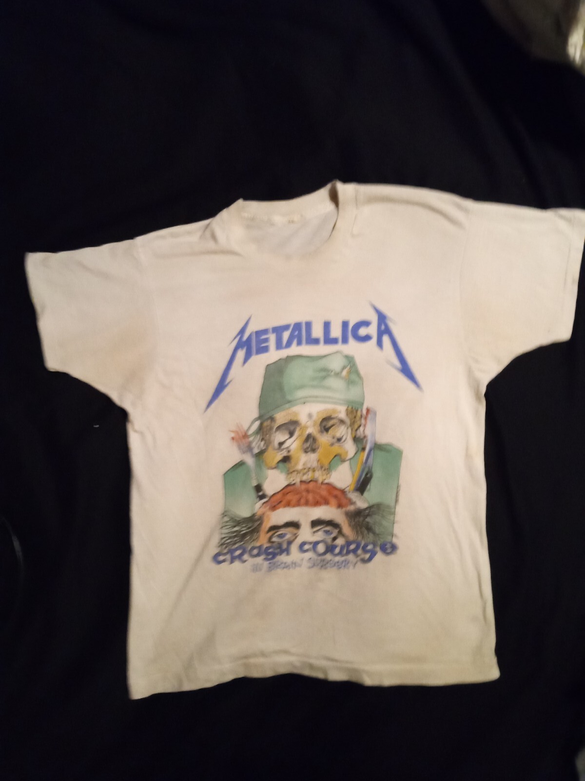 Vintage Rare Metallica Crash Course In Brain Surgery T Shirt | eBay
