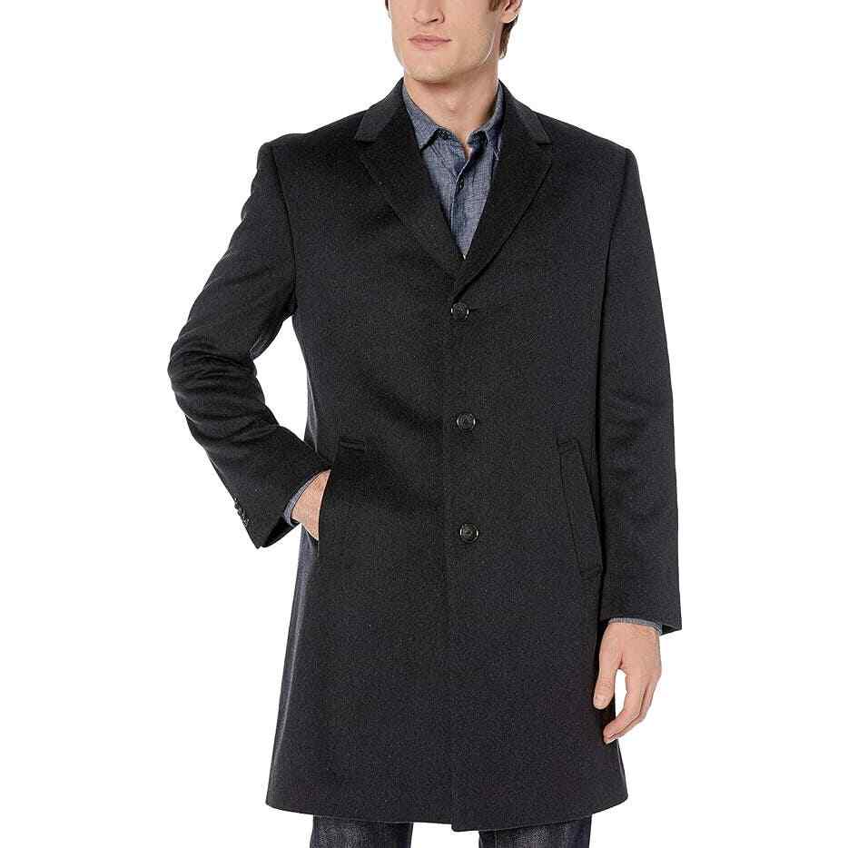 Winter Coats Kenneth Cole Men's Wool Coat Breasted Wool